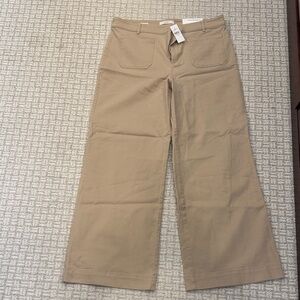 Wide-Leg Tan Palmer Pants